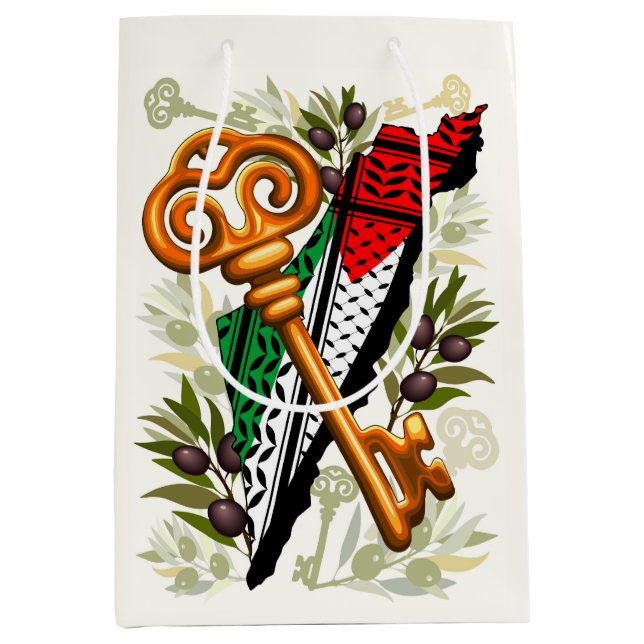 Palestinska Nyckel-symbolen för Högerna för återvä (Framsidan)