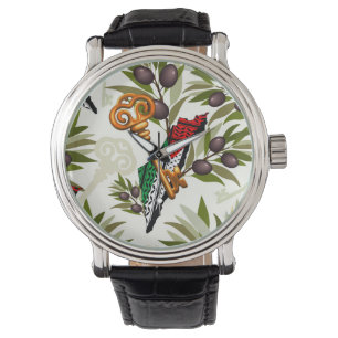 Palestinska Nyckel-symbolen för Högerna för återvä Armbandsur