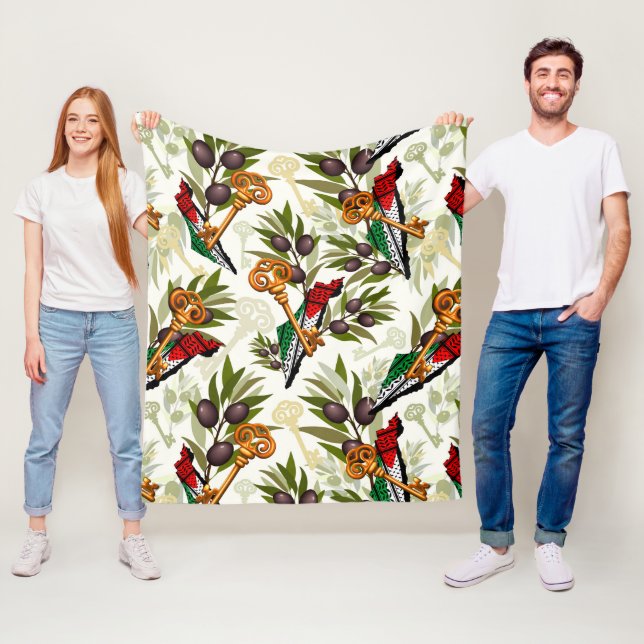 Palestinska Nyckel-symbolen för Högerna för återvä Fleecefilt (På plats)