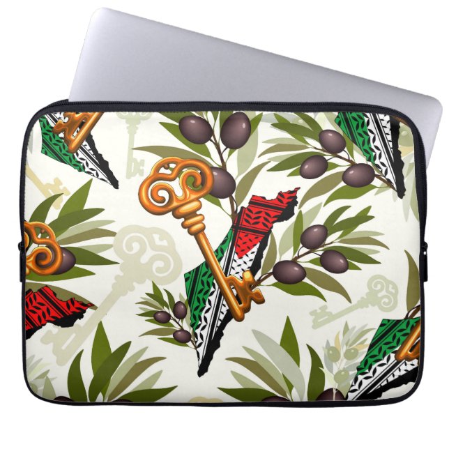 Palestinska Nyckel-symbolen för Högerna för återvä Laptop Fodral (Framsidan)