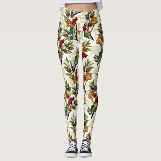 Palestinska Nyckel-symbolen för Högerna för återvä Leggings (Framsida)
