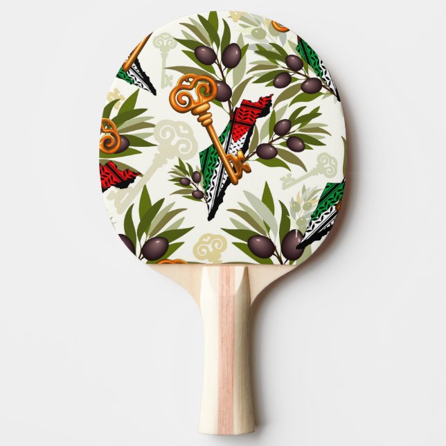 Palestinska Nyckel-symbolen för Högerna för återvä Pingisracket (Framsidan)