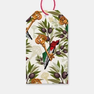 Palestinska Nyckel-symbolen för Högerna för återvä Presentetikett