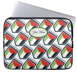 Palestinska och palestinska flagga laptop fodral