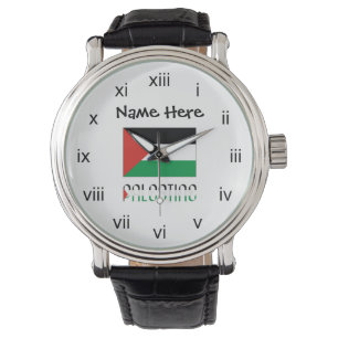 Palestinska och palestinska Flagga Personlig Armbandsur