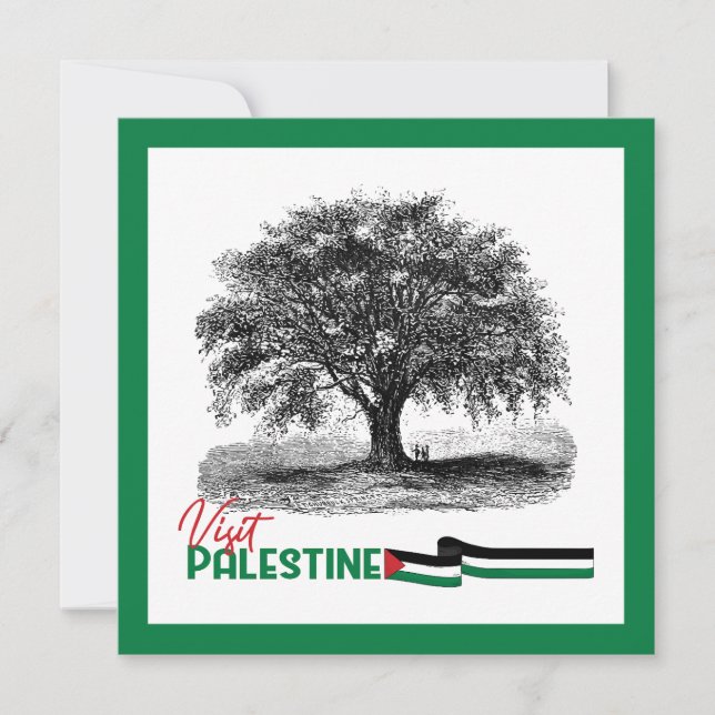 Palestinska Olive Träd-Pridet, besök Palestina Spara Datumet (Framsida)