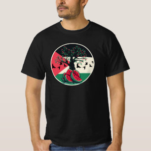 Palestinska olivodlingen i den inre vattenmelonoli t shirt