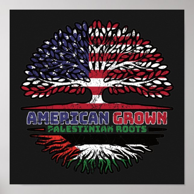 Palestinska palestinska amerikanska amerikanska Tr Poster (Framsidan)