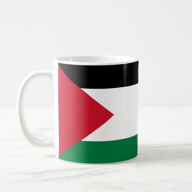 Palestinska (palestinska) Flagga Kaffemugg (Vänster)
