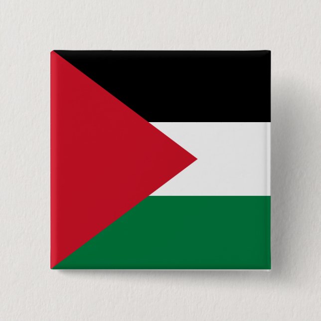 Palestinska (palestinska) Flagga Knapp (Framsida)