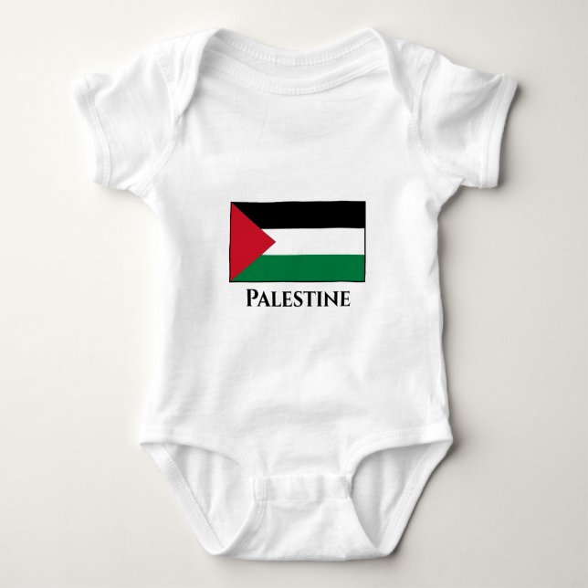 Palestinska (palestinska) Flagga T Shirt (Framsida)
