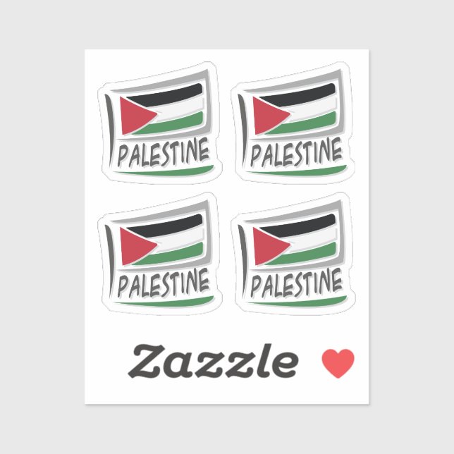Palestinska Pridet X Flagga Klistermärken (Ark)