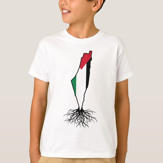 Palestinska rötter t shirt (Framsida)
