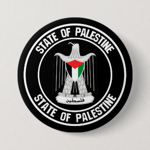 Palestinska rundans emblem knapp