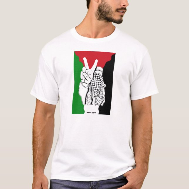 Palestinska segraren Flagga T Shirt (Framsida)