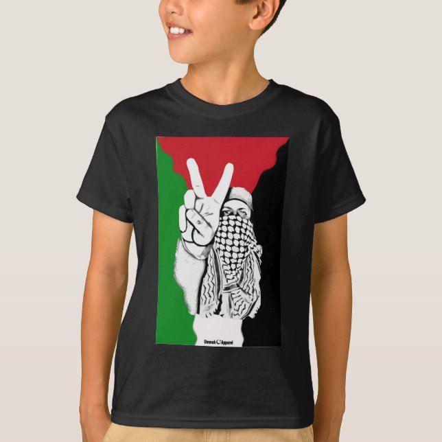 Palestinska segraren Flagga Tee (Framsida)