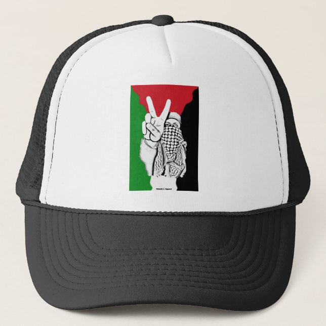Palestinska segraren Flagga Truckerkeps (Framsida)