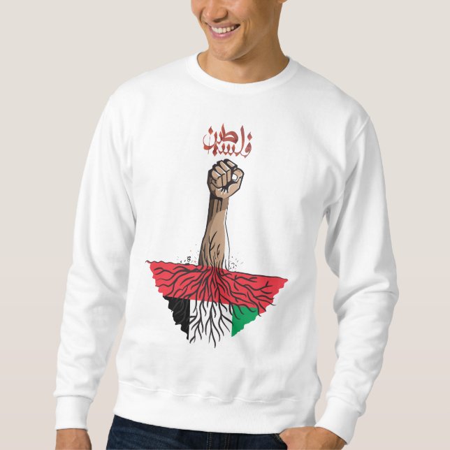 Palestinska skjortor lång ärmad tröja (Framsida)