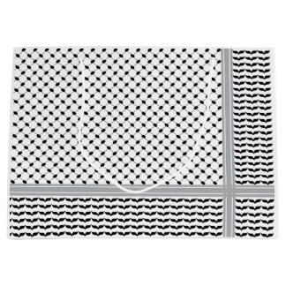 Palestinska svarta & vita Keffiyeh