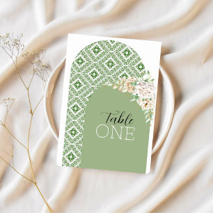 Palestinska Tatreez Arches i Grönt Bordsnummer