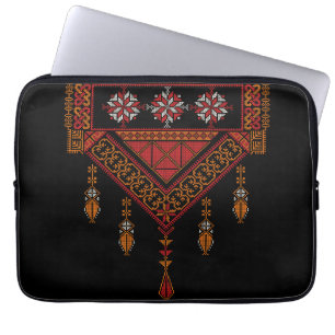 Palestinska tatreez Embroidery   palestinska konst Laptop Fodral