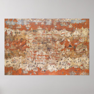 Palestinska topografi för 1500-talet i Heligan Poster