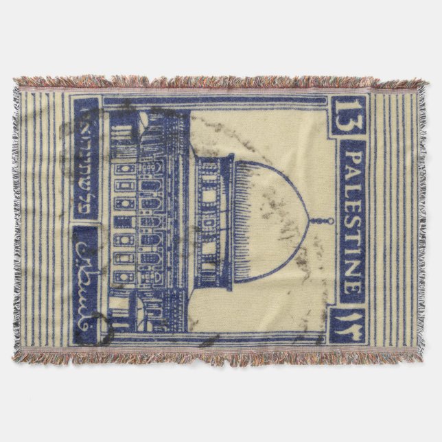 palestinska urgamla frimärke 1920_ palestinska fol filt (Framsidan)