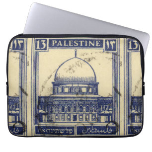 palestinska urgamla frimärke 1920_ palestinska fol laptop fodral
