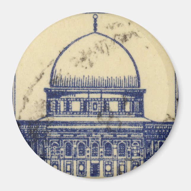 palestinska urgamla frimärke 1920_ palestinska fol magnet (Framsidan)