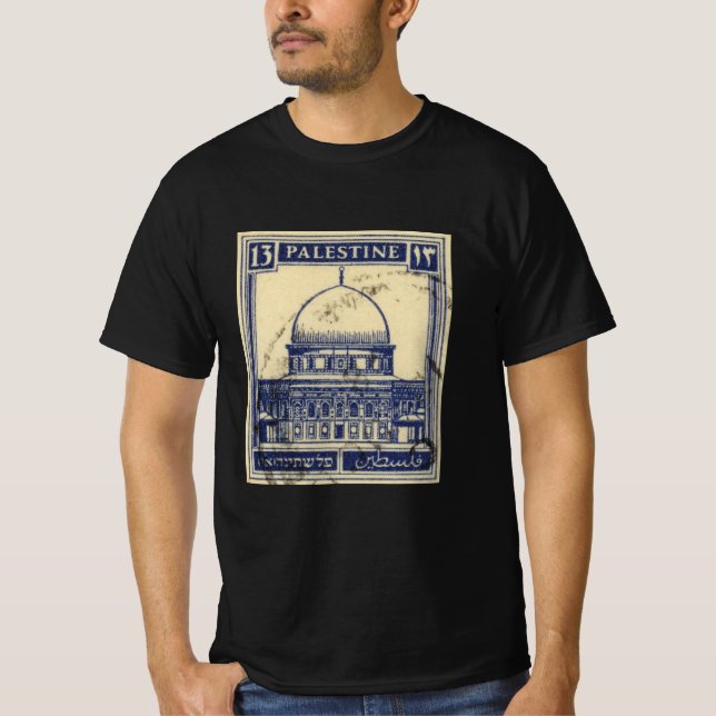 palestinska urgamla frimärke 1920_ palestinska fol t shirt (Framsida)