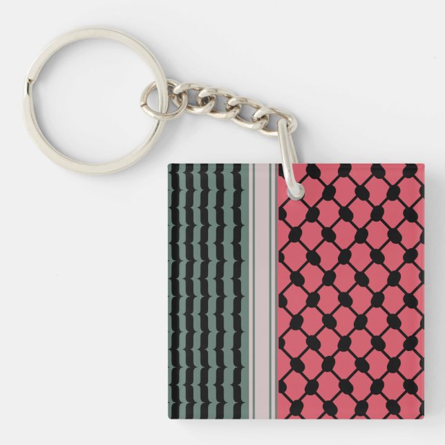 Palestinska vattenmelon Hatta Keffiyeh Kufiya Folk (Framsidan)