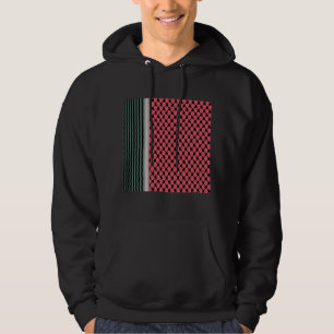 Palestinska vattenmelon Hatta Keffiyeh Kufiya Folk Hoodie