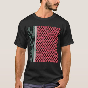 Palestinska vattenmelon Hatta Keffiyeh Kufiya Folk T Shirt