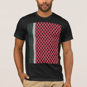 Palestinska vattenmelon Hatta Keffiyeh Kufiya Folk T Shirt