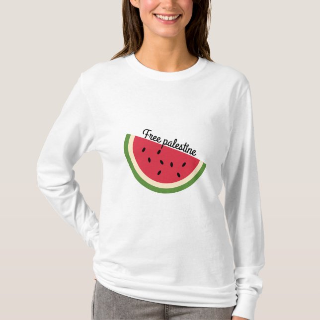 Palestinska vattenmelon t shirt (Framsida)