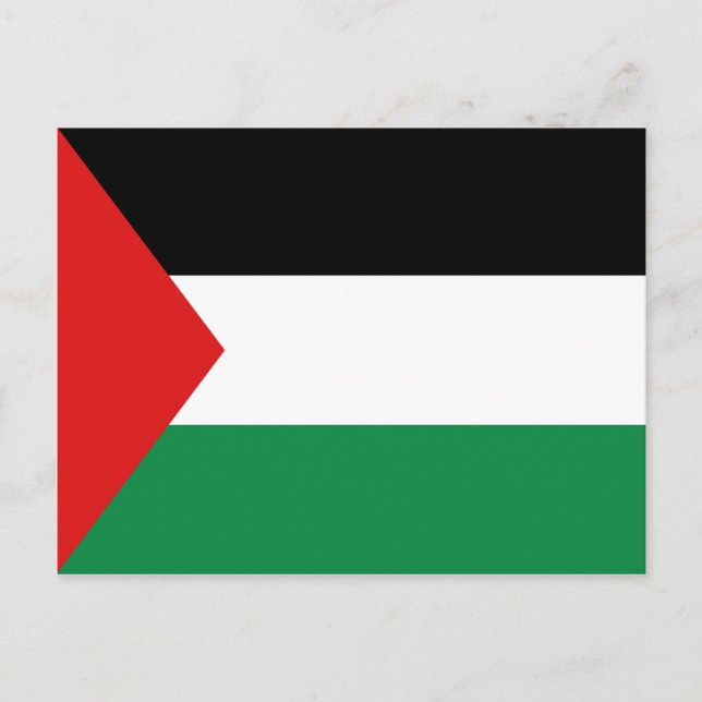 Palestinska vykort för Flagga (Framsida)