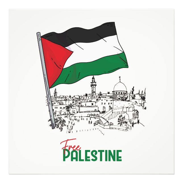 Palestinskt arv och hopp fototryck (Framsidan)