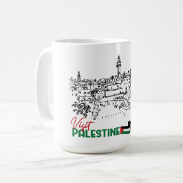 Palestinskt arv och hopp kaffemugg