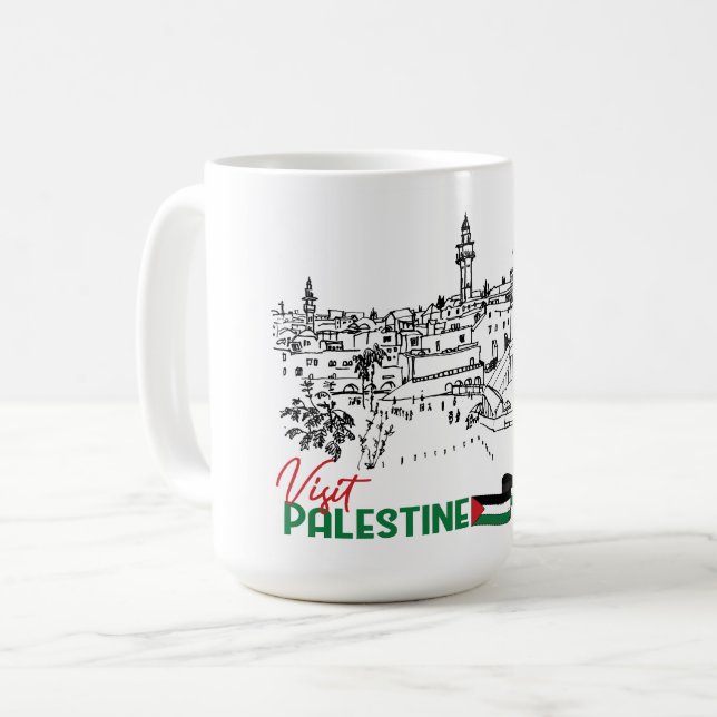 Palestinskt arv och hopp kaffemugg (Framsida vänster)