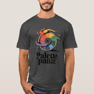 Palett Panik Roligt Konstnärshumor T Shirt