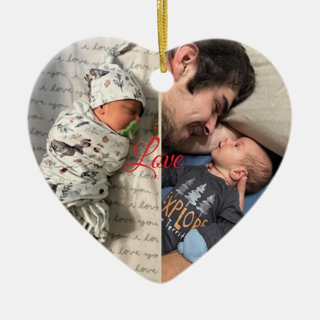 Palette Personalized Photo Design Julgransprydnad Keramik (Framsidan)