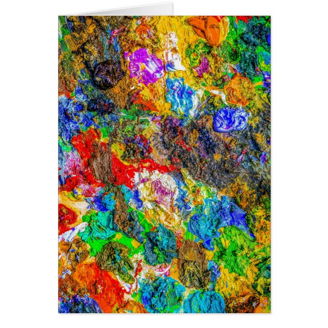 paletten färg hälsningskort (Framsidan)