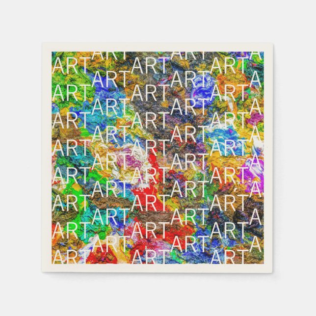 paletten färg pappersservett (Framsidan)