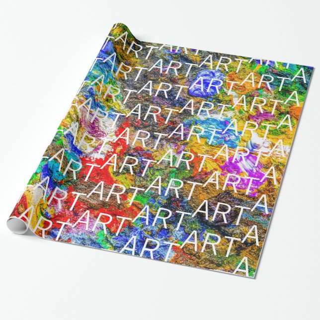 paletten färg presentpapper (Utrullad)