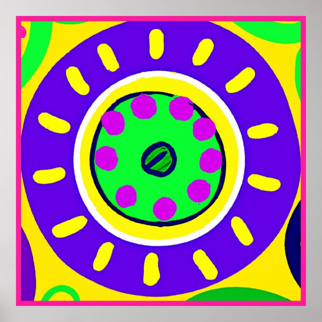 Paletten Mönster Poster (Framsidan)