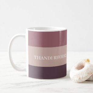 palettmonogrammet rand färg kaffemugg