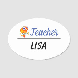 Palfish Namn bricka Namnbricka