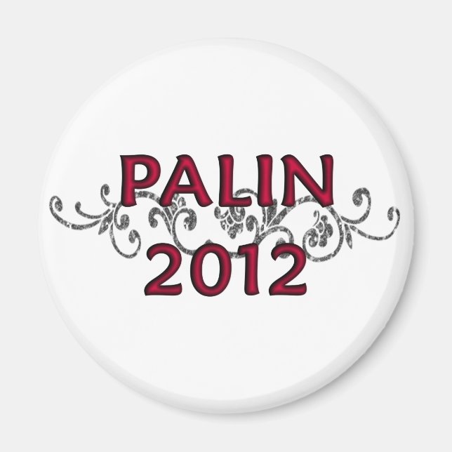 Palin 2012 Vine Round Magnet (Framsidan)