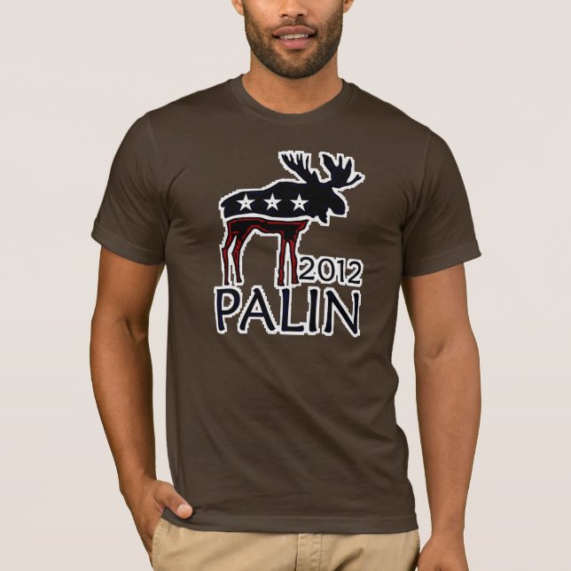 Palin älg 2012 t-shirt (Framsida)
