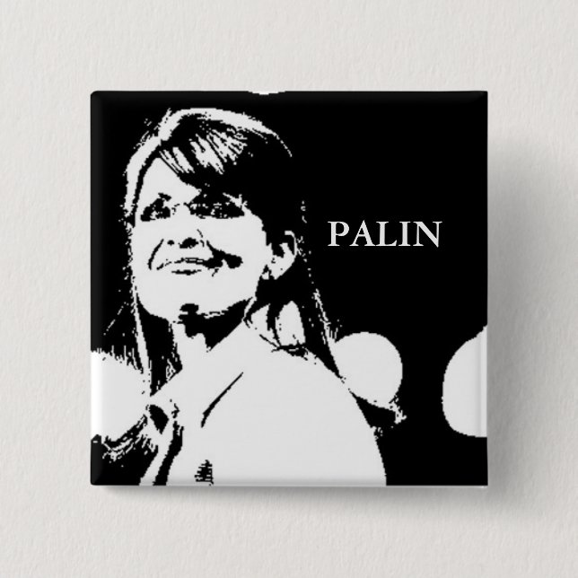 Palin b/w klämmer fast knapp (Framsida)